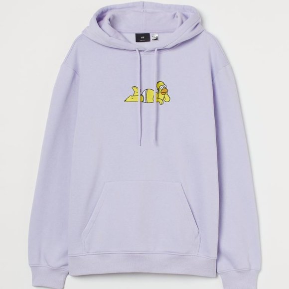 h&m Other - H&M the simpsons purple hoodie size L